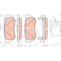 Brake pads for disc brakes