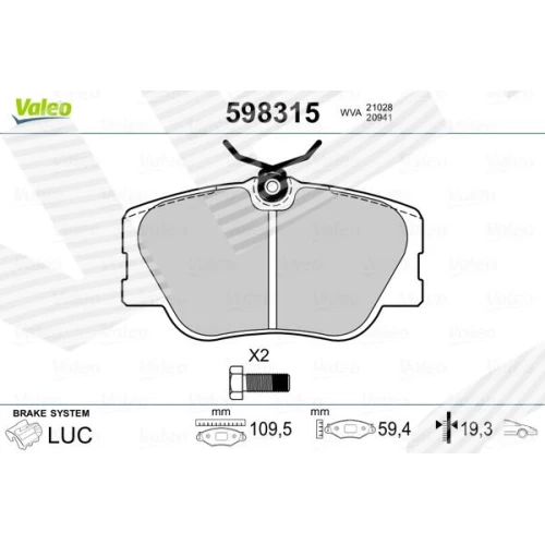 BRAKE PADS FOR DISC BRAKES - 0