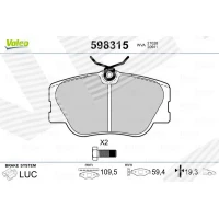 Brake pads for disc brakes