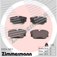 Brake pads for disc brakes