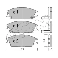 Brake pads for disc brakes