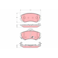 Brake pads for disc brakes