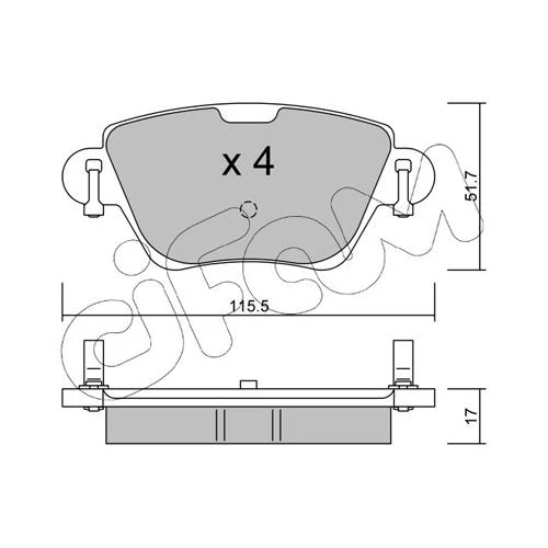 BRAKE PADS FOR DISC BRAKES - 0