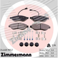 Brake pads for disc brakes