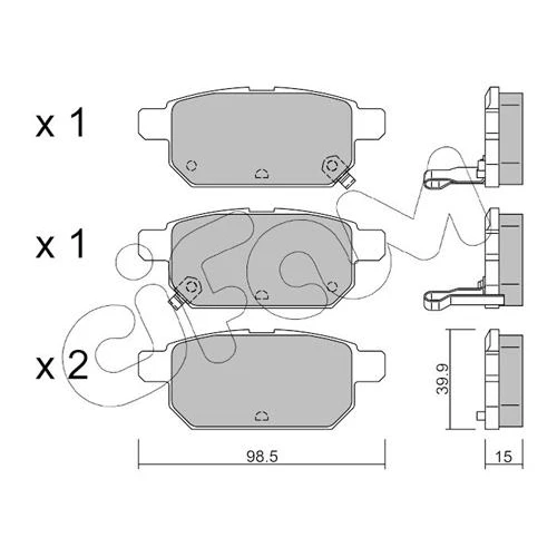 BRAKE PADS FOR DISC BRAKES - 0