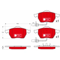 Brake pads for disc brakes