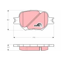 Brake pads for disc brakes