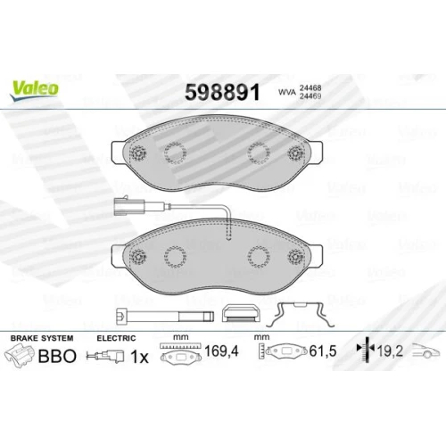 BRAKE PADS FOR DISC BRAKES - 0