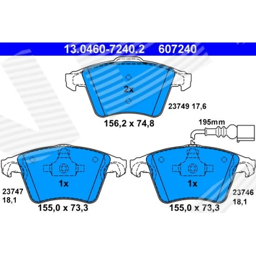 BRAKE PADS FOR DISC BRAKES - 0