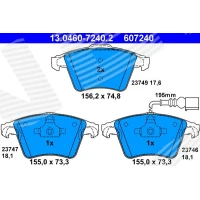 Brake pads for disc brakes