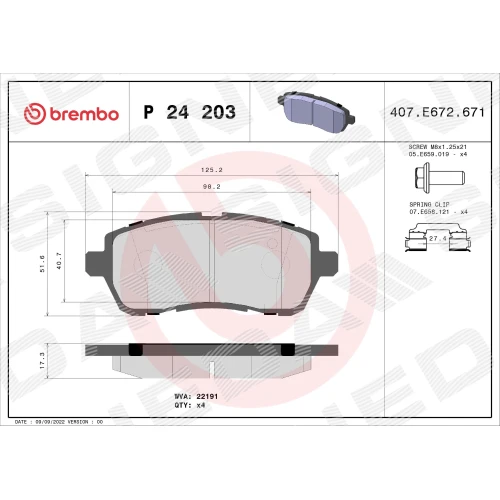 BRAKE PADS FOR DISC BRAKES - 0