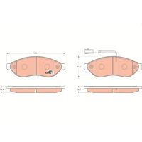 Brake pads for disc brakes