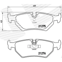 Brake pads for disc brakes