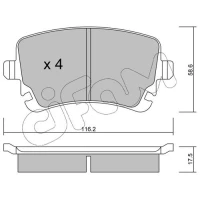 Brake pads for disc brakes