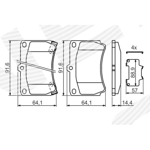 BRAKE PADS FOR DISC BRAKES - 4