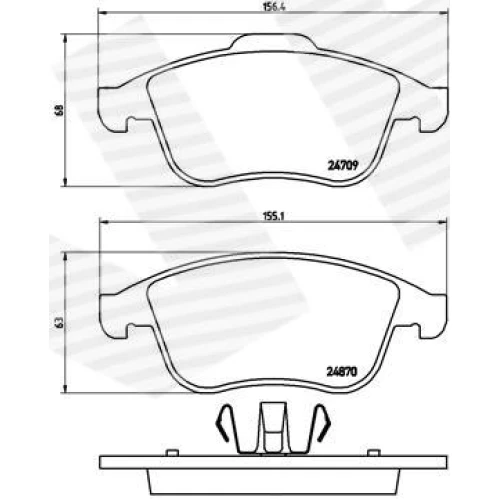 BRAKE PADS FOR DISC BRAKES - 0