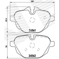 Brake pads for disc brakes