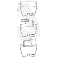 Brake pads for disc brakes