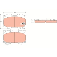 Brake pads for disc brakes