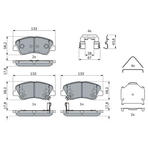 BRAKE PADS FOR DISC BRAKES - 4