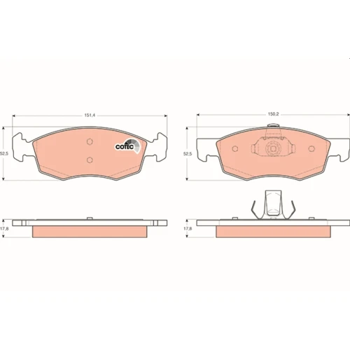 BRAKE PADS FOR DISC BRAKES - 0