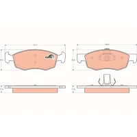 Brake pads for disc brakes