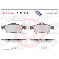 Brake pads for disc brakes