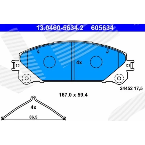 BRAKE PADS FOR DISC BRAKES - 0