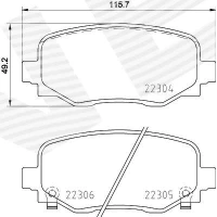 Brake pads for disc brakes