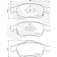 Brake pads for disc brakes