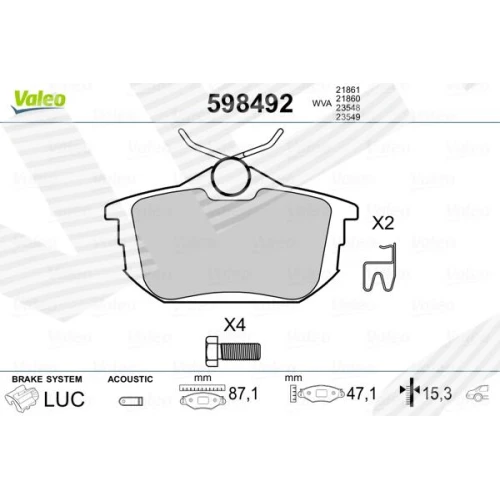 BRAKE PADS FOR DISC BRAKES - 0