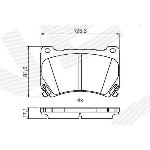 BRAKE PADS FOR DISC BRAKES - 6