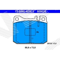 Brake pads for disc brakes