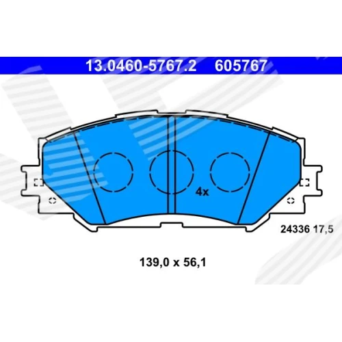 BRAKE PADS FOR DISC BRAKES - 0