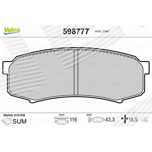 BRAKE PADS FOR DISC BRAKES - 0