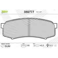 Brake pads for disc brakes