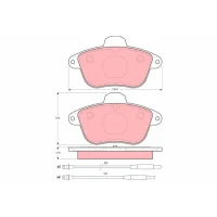 Brake pads for disc brakes