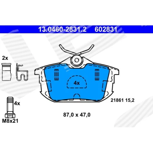 BRAKE PADS FOR DISC BRAKES - 0