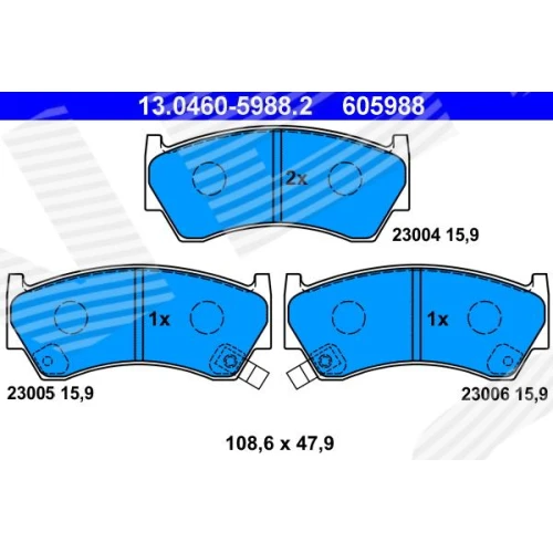 BRAKE PADS FOR DISC BRAKES - 0