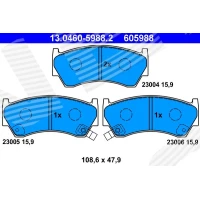 Brake pads for disc brakes