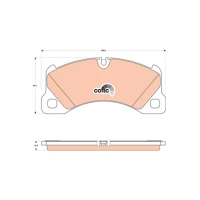 Brake pads for disc brakes