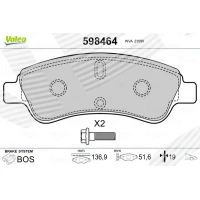 Brake pads for disc brakes