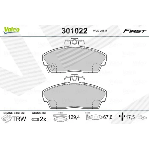 BRAKE PADS FOR DISC BRAKES - 0