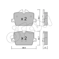 Brake pads for disc brakes