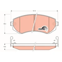 Brake pads for disc brakes