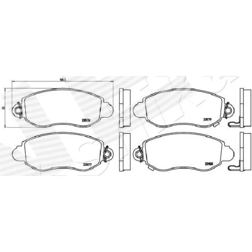 BRAKE PADS FOR DISC BRAKES - 1