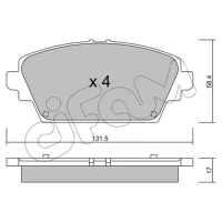 Brake pads for disc brakes