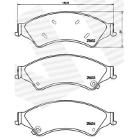 Brake pads for disc brakes