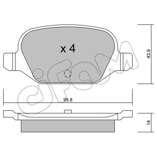 BRAKE PADS FOR DISC BRAKES - 0