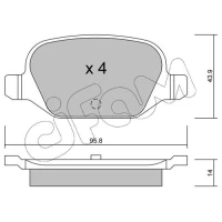 Brake pads for disc brakes